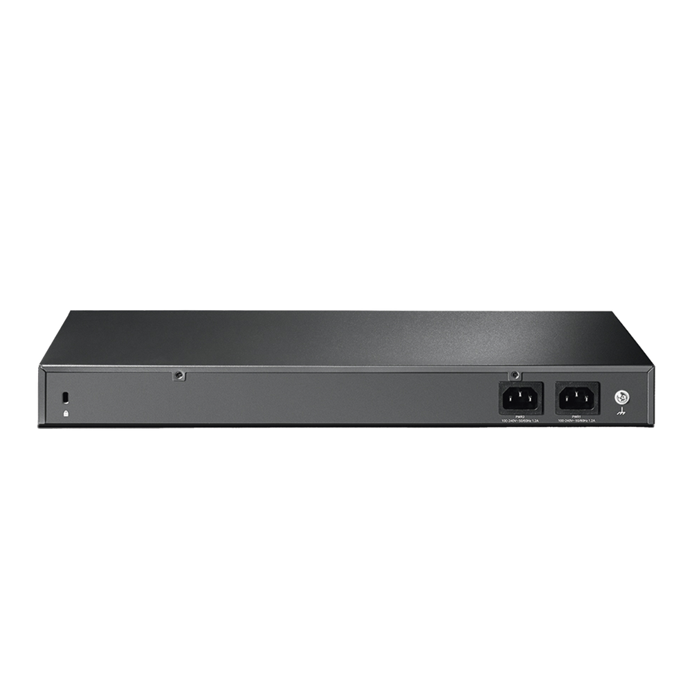 Switch de Fibra Óptica L2+ Omada / 24 puertos SFP 1GE / 4 Puertos Combinados SFP+/RJ45 Gigabit / 2 Puertos Consola RJ45|micro-SUB / Administración Centralizada Omada o Stand-Alone / Compatile con IPv6 / Multicast IGMP