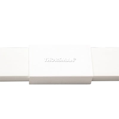 Pieza de unión color blanco de PVC auto extinguible, para canaleta TMK1720 (5280-02001)