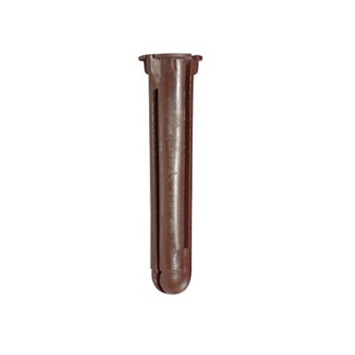 Taquete cafe 5/16" para tornillo 10mm x 1 3/4" (100pzs) (1104-04100)