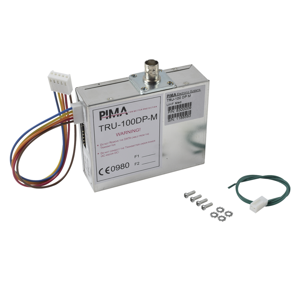 Comunicador Radio UHF para paneles de Alarma hasta 30Kms de Alcance. Frecuencia de 435 - 470 MHz. Compatible con Paneles de Alarma Serie Hunter e interfaces SAT9PID y SAT8. Potencia de 2.5W.