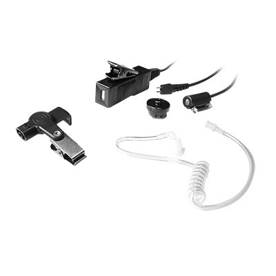 Micrófono - audífono de tres cables con tubo acústico de grado médico con conector multipin para HYTERA y TELOX