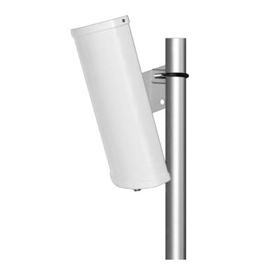 Antena Sectorial de 2.4 GHz, ganancia 12 dBi, Angulo de apertura de 90 °, Conector N-Hembra, con montaje incluido