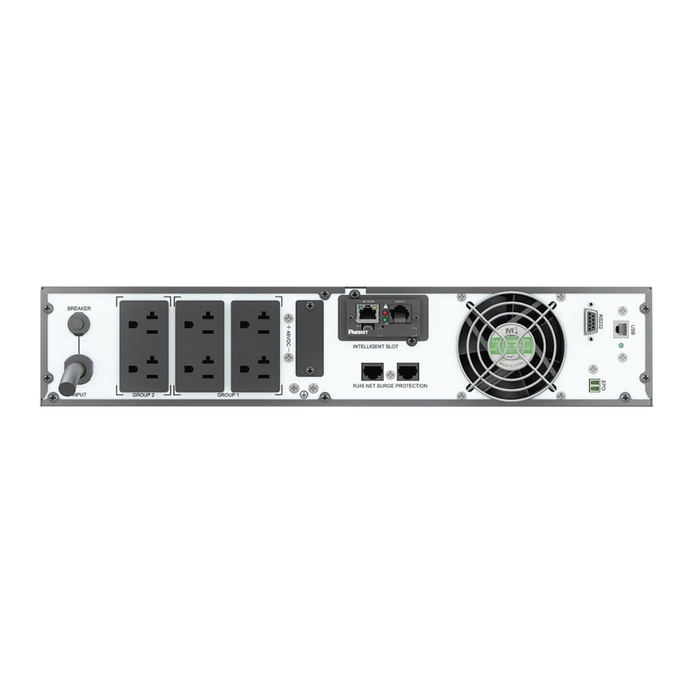 UPS SmartZone de 2000 VA/2000 W, Online Doble Conversión, Entrada 120 Vca NEMA 5-20P, Onda Senoidal Pura, 2 UR, Con 6 Tomas NEMA 5-20R, Incluye Tarjeta de Red y Kit de Rieles