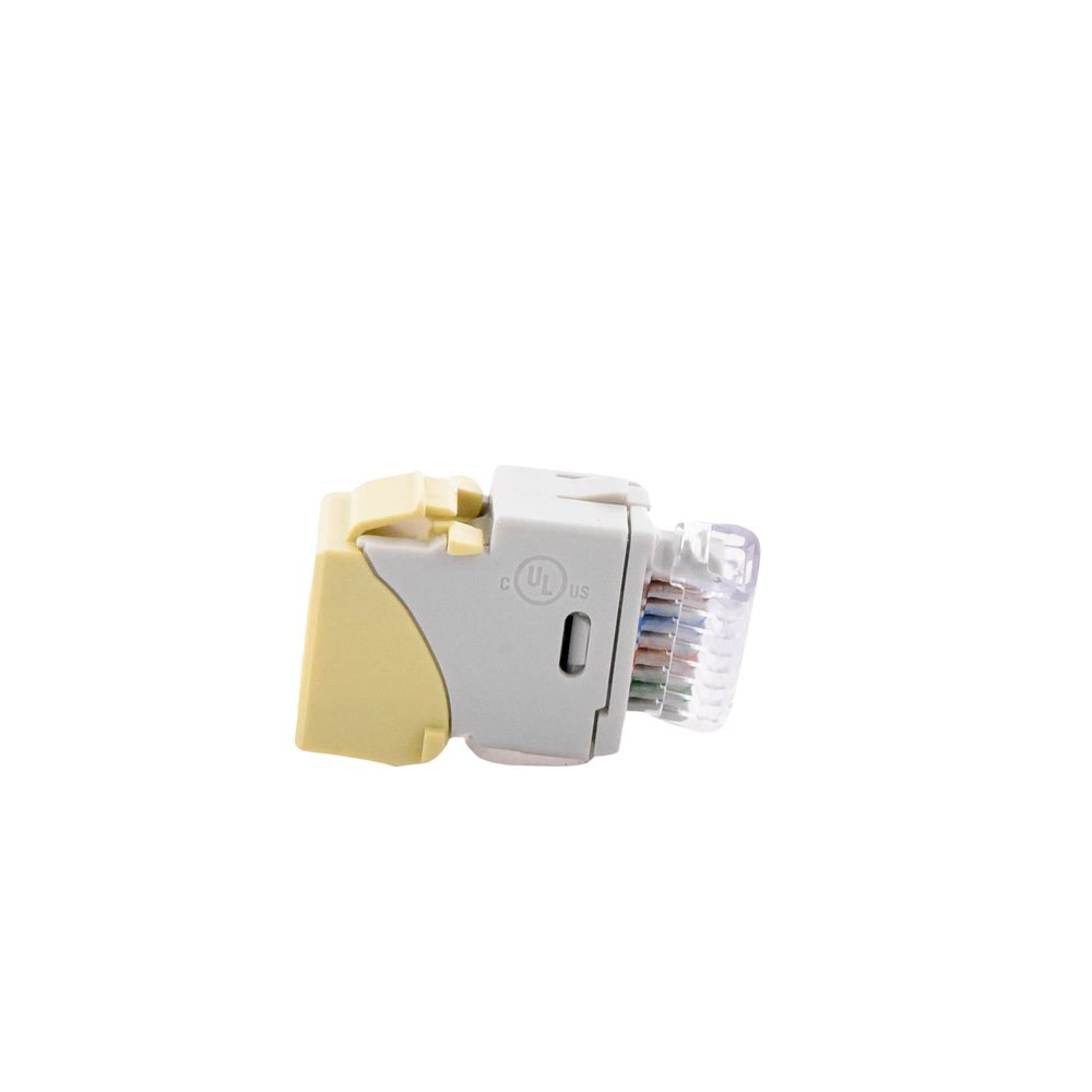Jack UltraMAX Cat6A, UTP, Tipo Keystone, Color Marfil, Punch Down