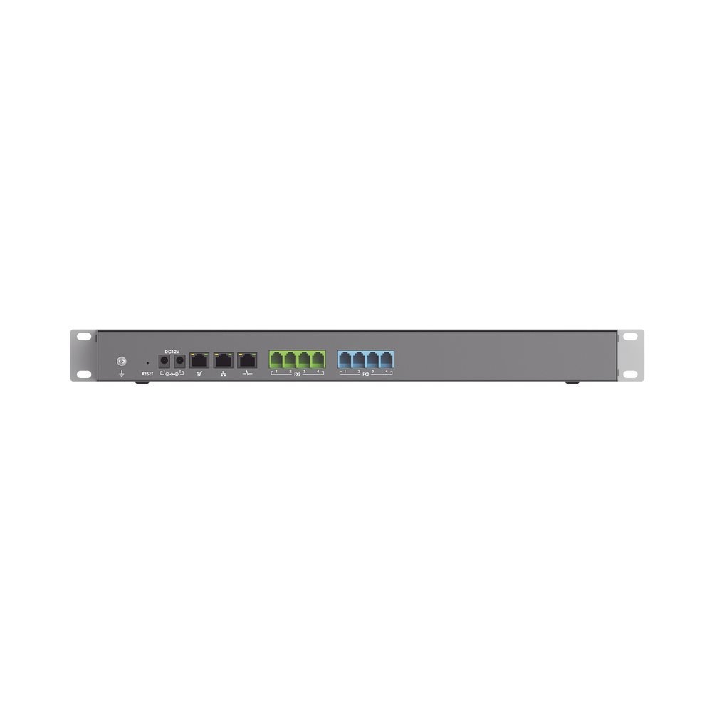 Conmutador IP-PBX para hasta 2000 usuarios y 300 llamadas simultaneas, 4FXO, 4FXS, para solución de comunicaciones unificadas y colaboración