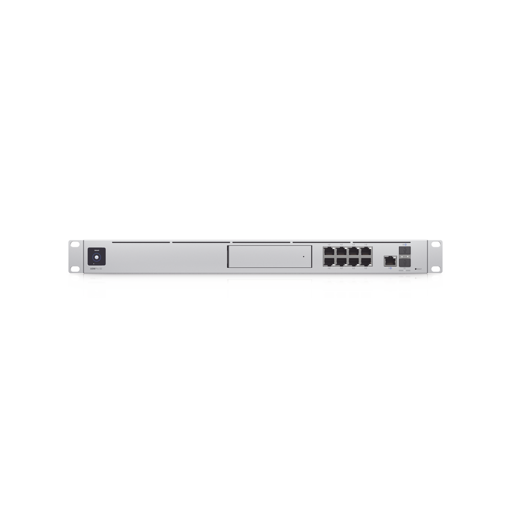UniFi OS Console: Dream Machine Special Edition, 8 puertos LAN RJ45 con POE, 1 LAN SFP+, 1 WAN 2.5G RJ45 y 1 WAN SFP+, 128 GB de memoria interna. Todas las aplicaciones UniFi integradas