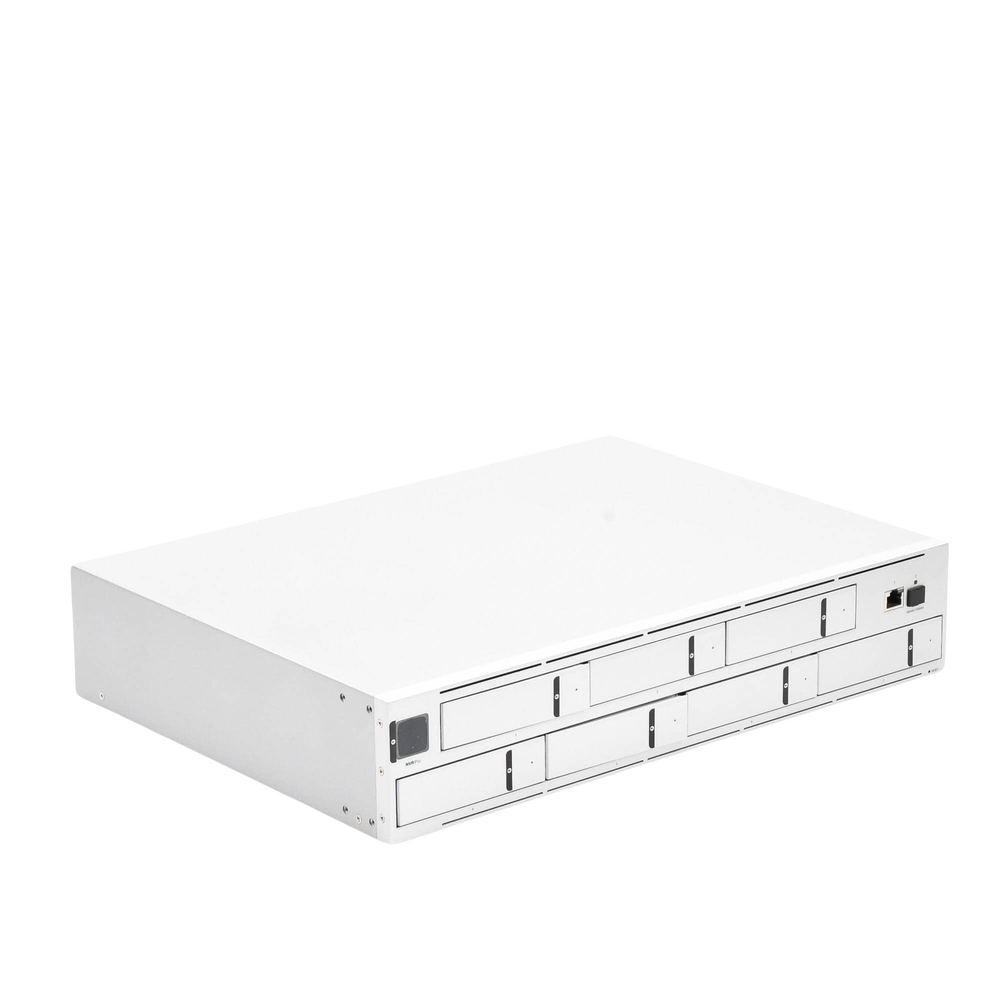 NVR PRO UniFi Protect, con bahía para 7 discos duros, almacena hasta 20 cámaras 4k o 60 cámaras 1080p, pantalla táctil