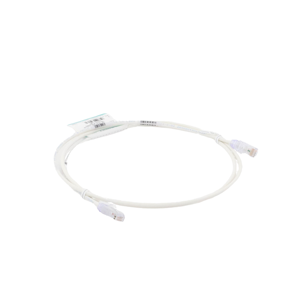 Cable de Parcheo TX6, UTP Cat6, Diámetro Reducido (28AWG), Color Blanco Mate, 1.52 Metros (5 Pies)