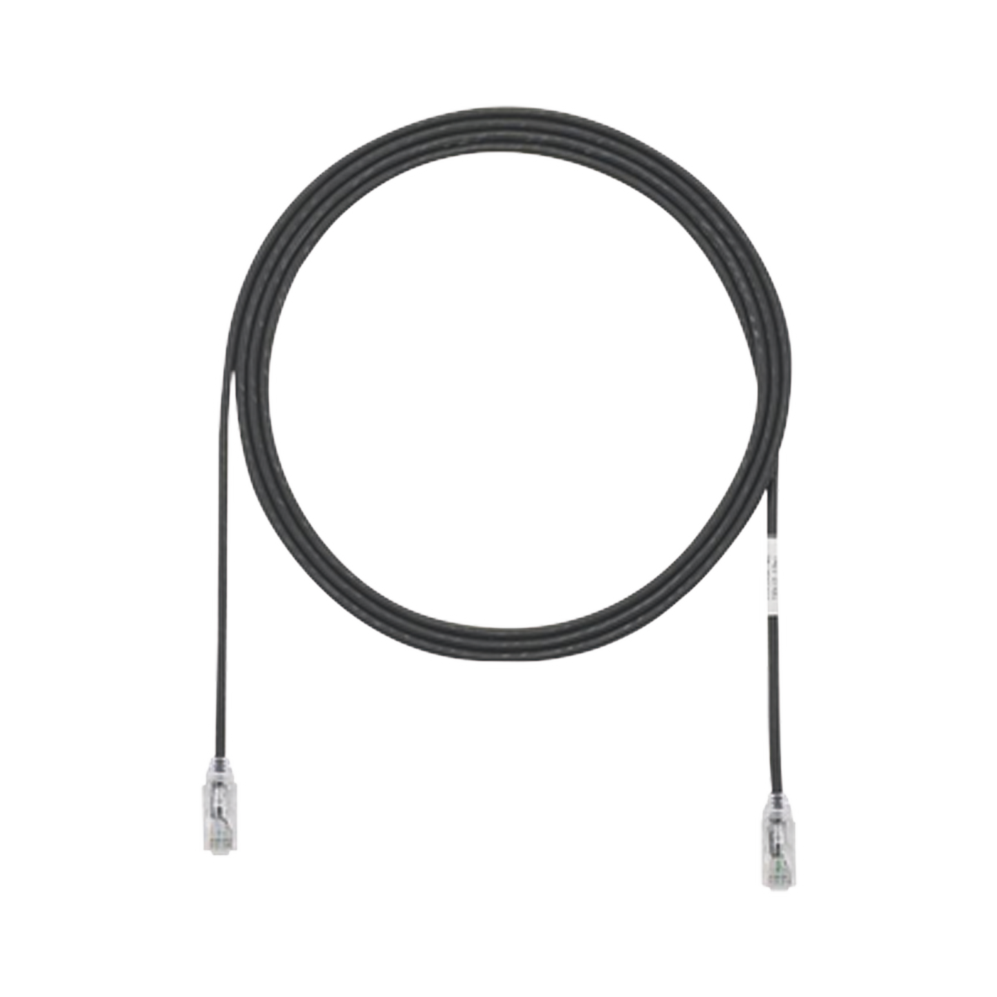 Cable de Parcheo TX6, UTP Cat6, Diámetro Reducido (28AWG), Color Negro, 2.44 Metros (8 Pies)
