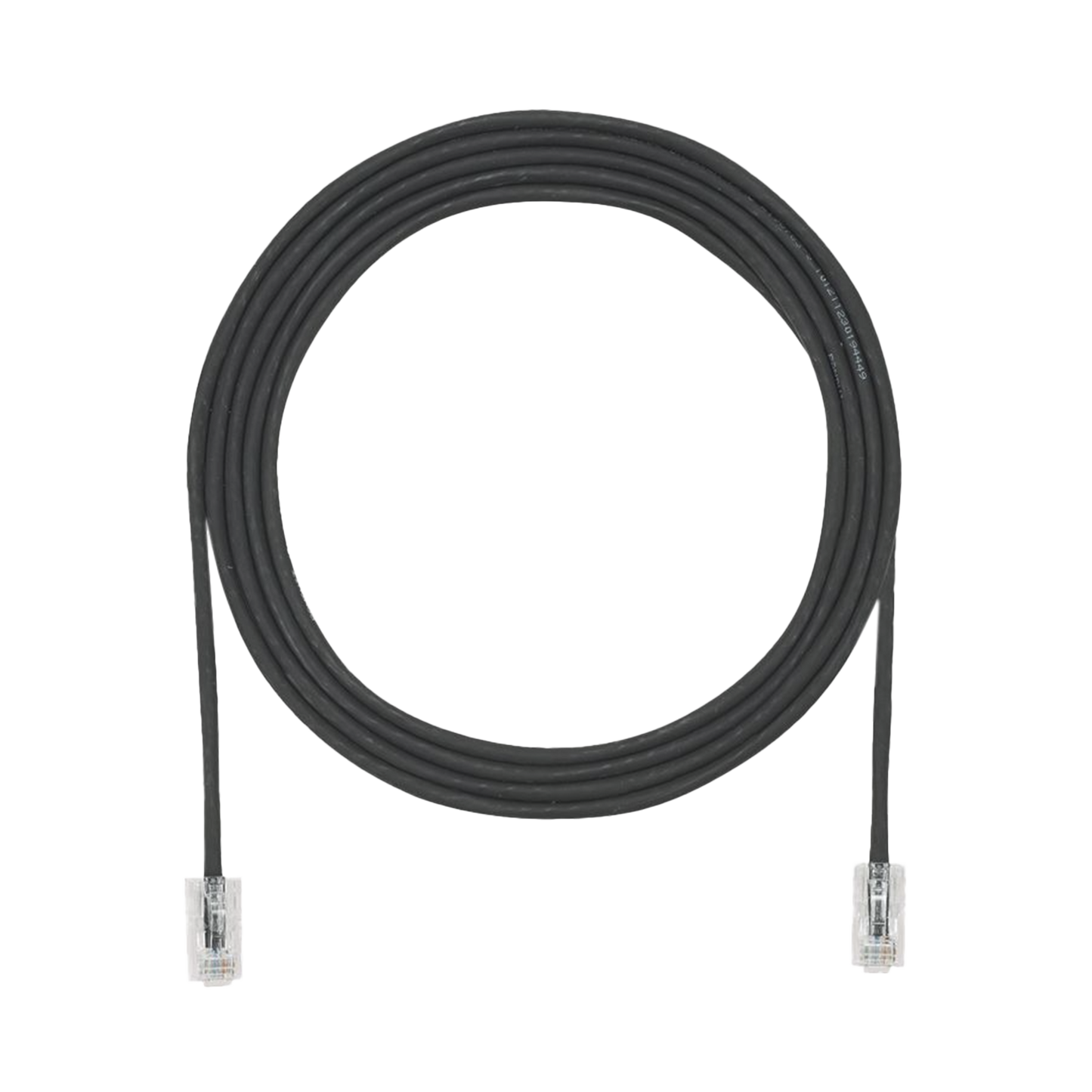Cable de Parcheo UTP Cat6A, CM/LSZH, Diámetro Reducido (28AWG), Color Negro, 3.05 Metros (10 Pies)
