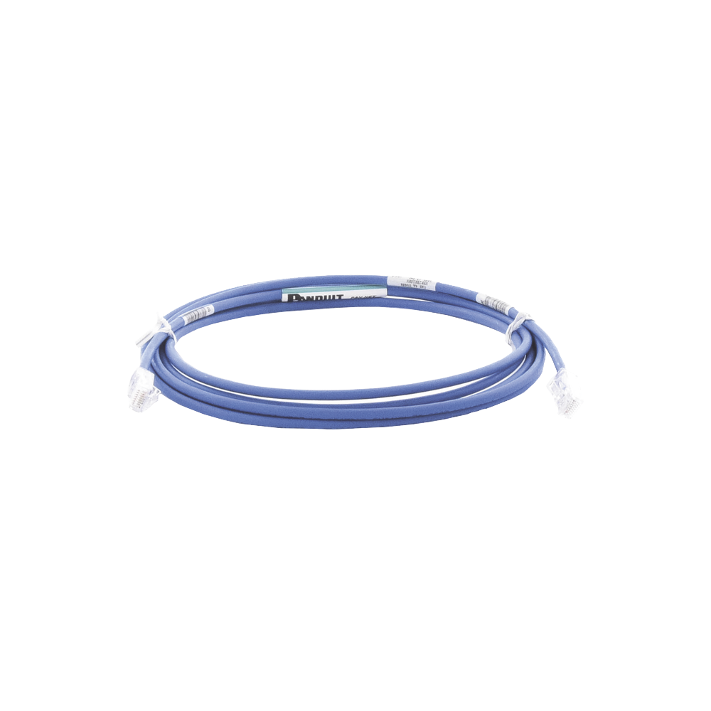 Cable de Parcheo UTP Cat6A, CM/LSZH, Diámetro Reducido (28AWG), Color Azul, 7.92 Metros (26 Pies)