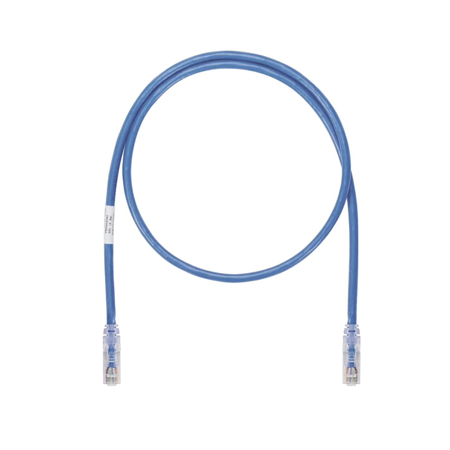 Cable de Parcheo UTP, Cat6A, 24 AWG, CM, Color Azul, 3 Metros (9.84 Pies).
