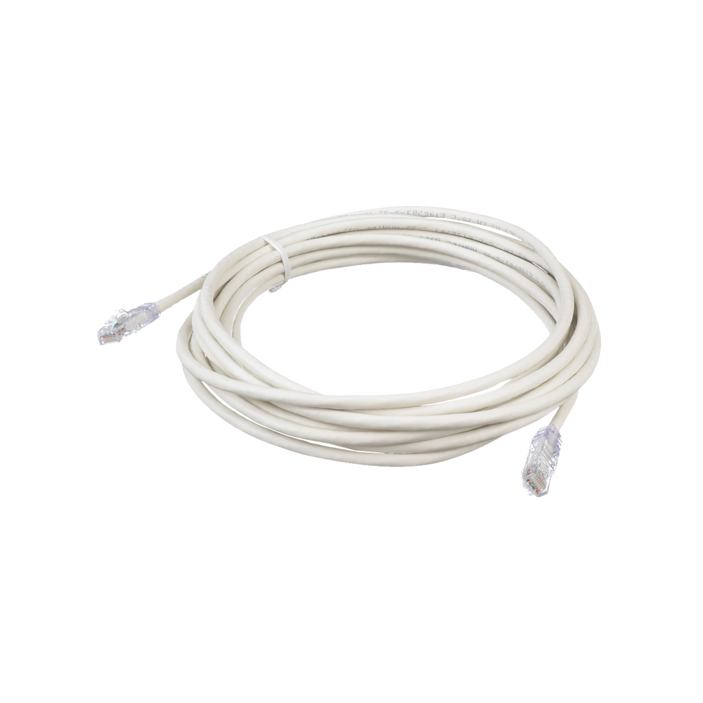 Cable de Parcheo TX6, UTP Cat6, 24 AWG, CM, Color Blanco, 6.1 Metros (20 Pies)