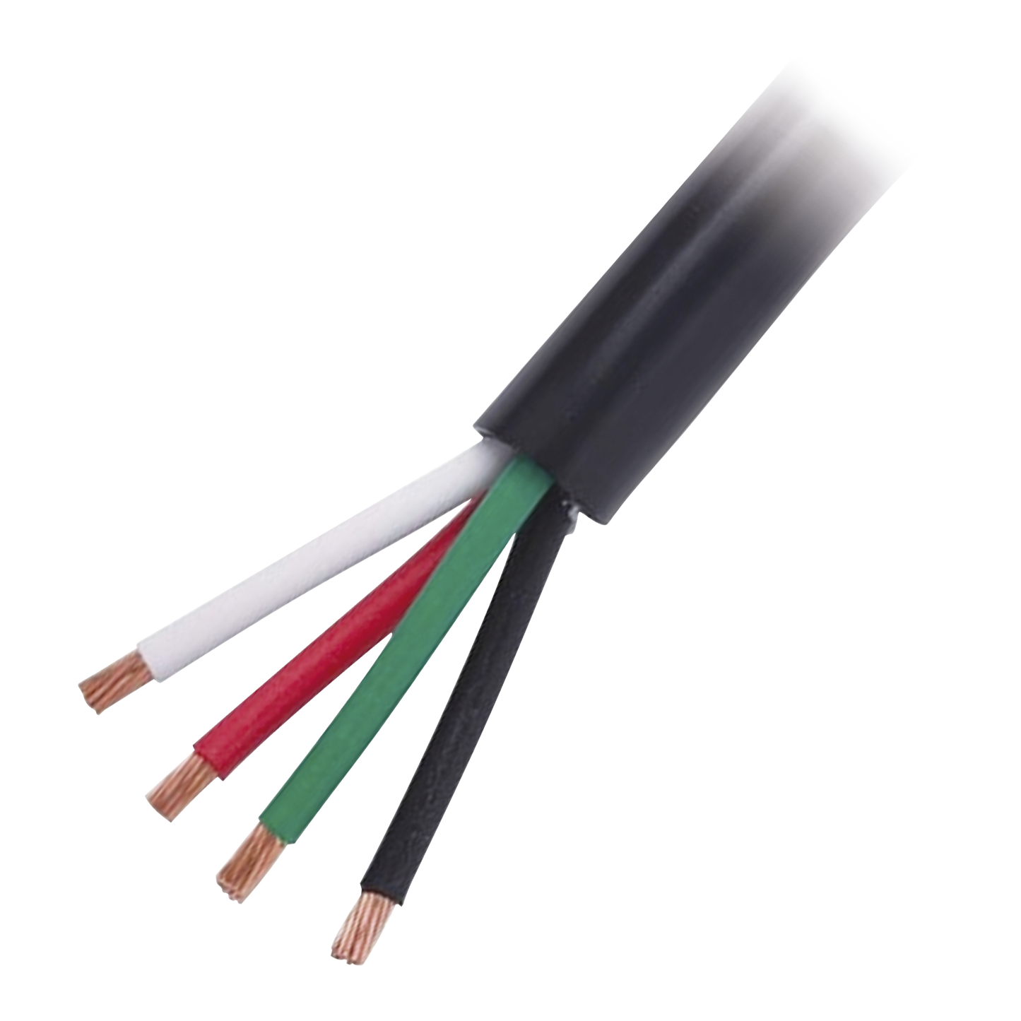 Cable Eléctrico de Uso Rudo 4 Hilos Calibre 18 AWG, Hasta 600 V. Rollo de 100 m.