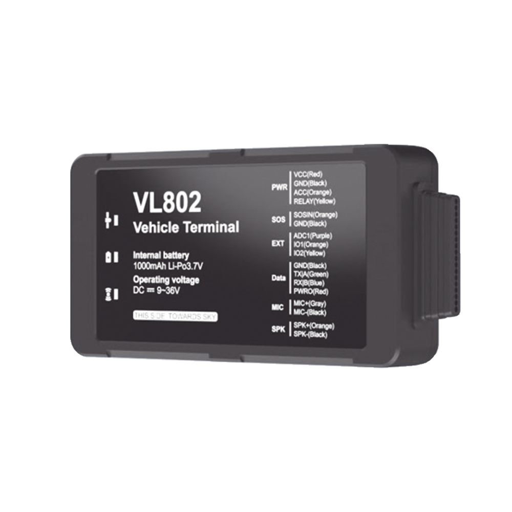 Localizador vehicular 4G Boton de Emergencia y Relevador incluidos / detección de apertura de puertas / multiples salidas digitales / compatible con sensor ultrasonico de combustible