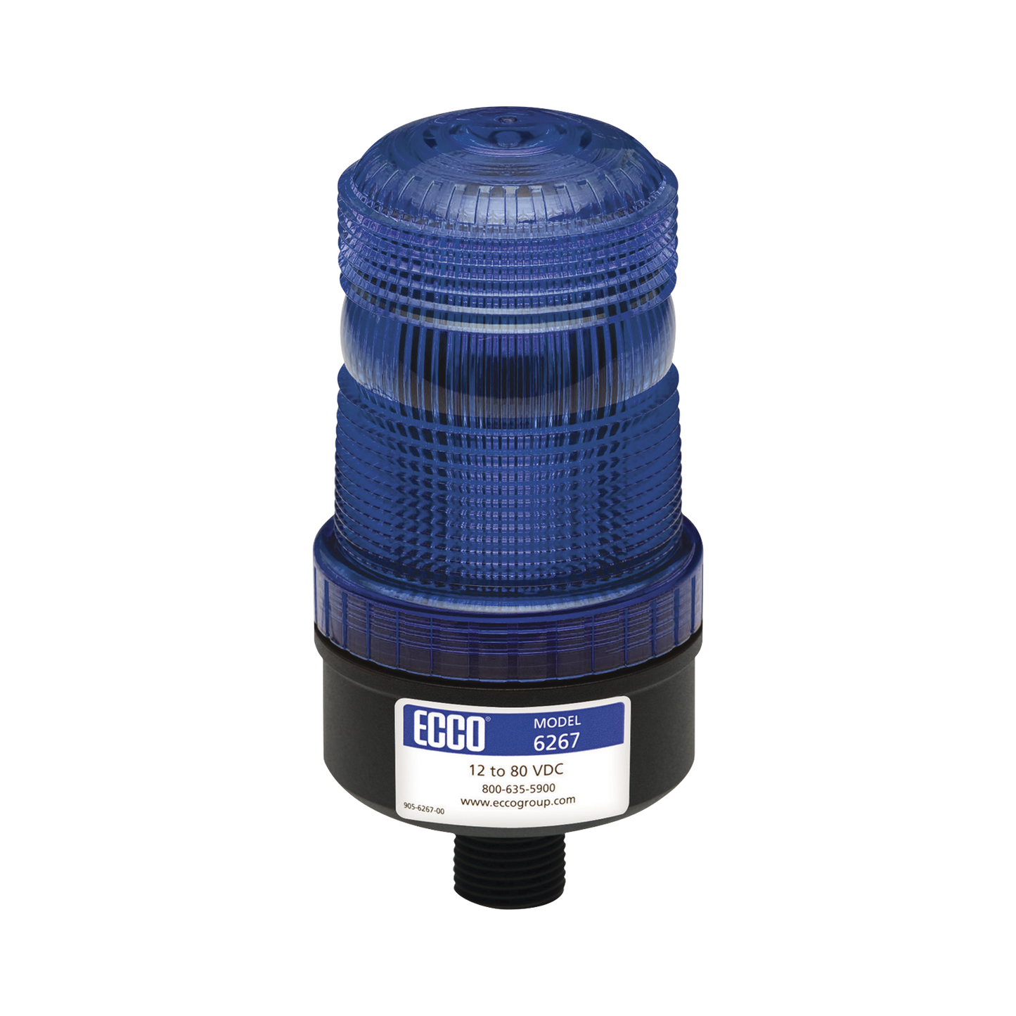 Mini baliza de LED color azul montaje permanente SAE Clase III