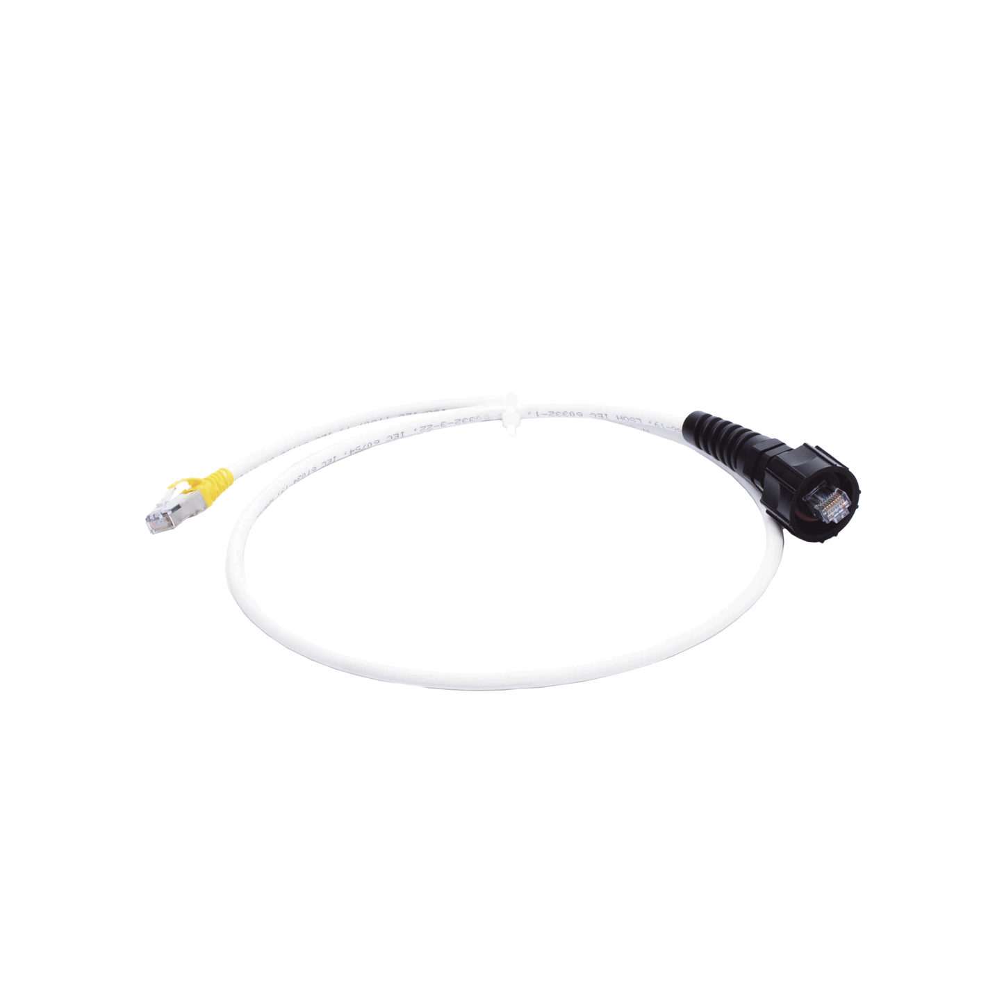 (XC6A-S10-B05) PATCH CORD RJ45 CAT6A S/FTP T568A/B CM/LS0H1 BLANCO AMARILLO 10F