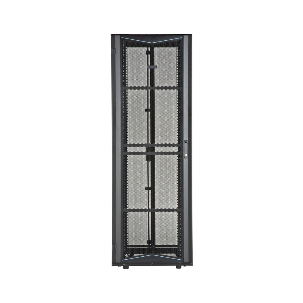Gabinete FlexFusion para Centros de Datos, 42 UR, 700 mm de Ancho, 1200 mm de Profundidad, Fabricado en Acero, Color Negro