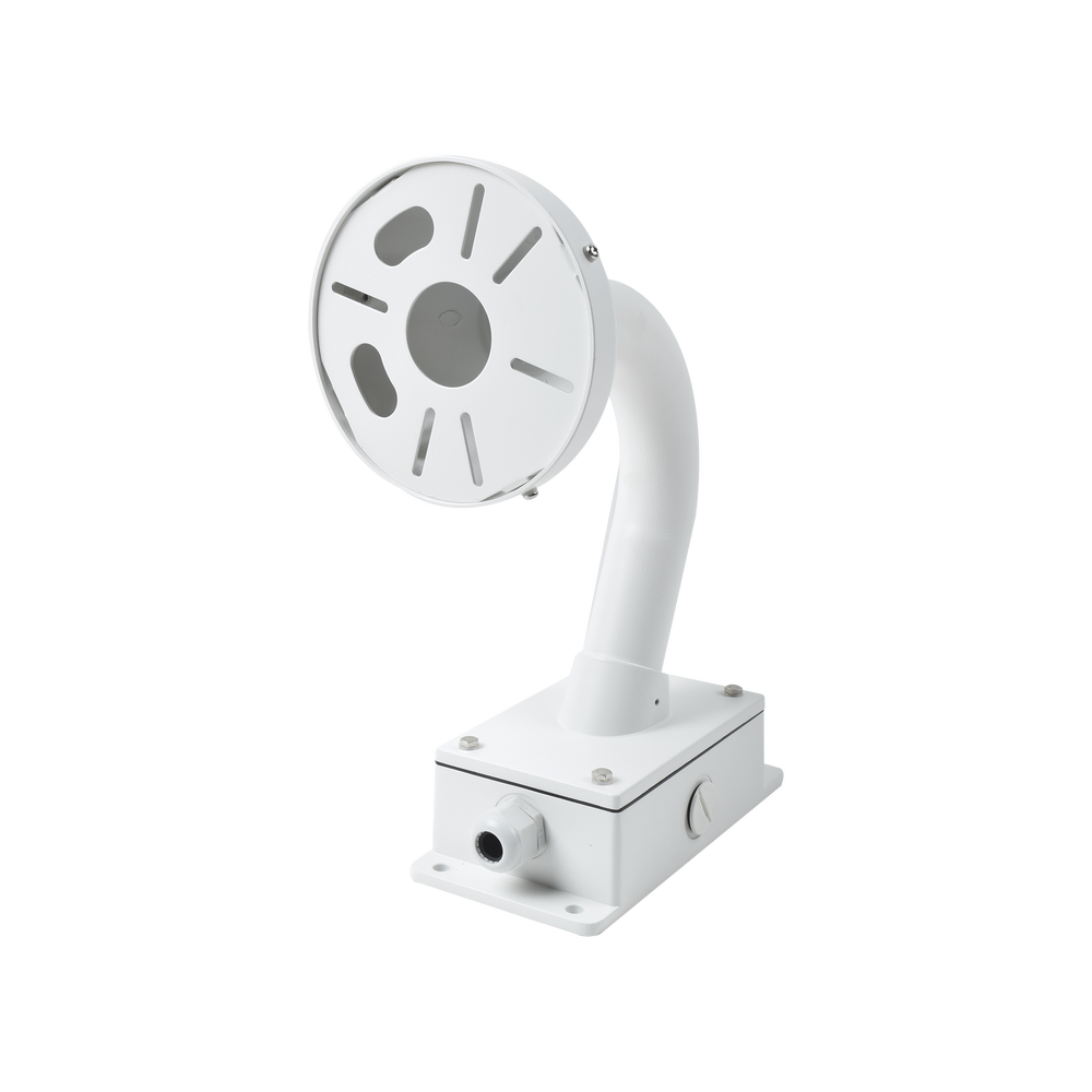Montaje Universal de Pared con Cuello de Ganso y Caja de Conexiones / Compatible con Cámaras Domo y Bala