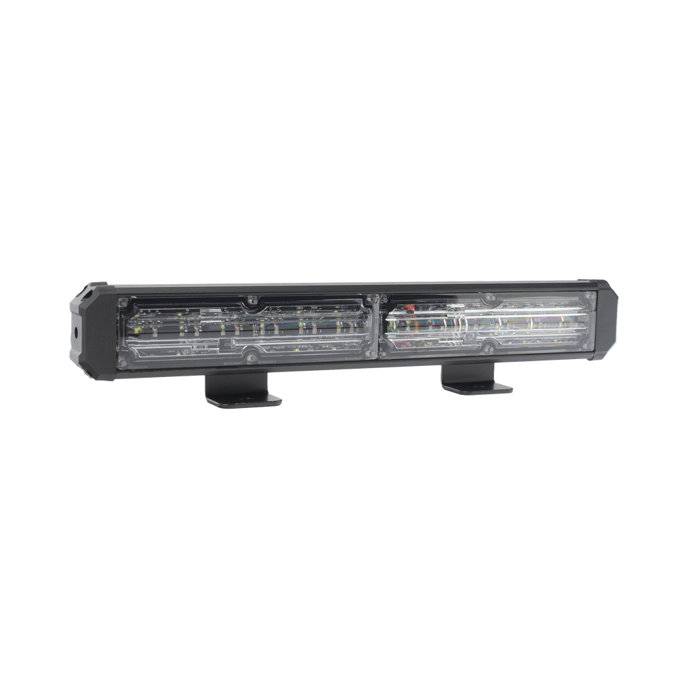Barra de Luz de Advertencia, 2 Módulos de 6 LED, 11 Pulgadas Rojo/Claro