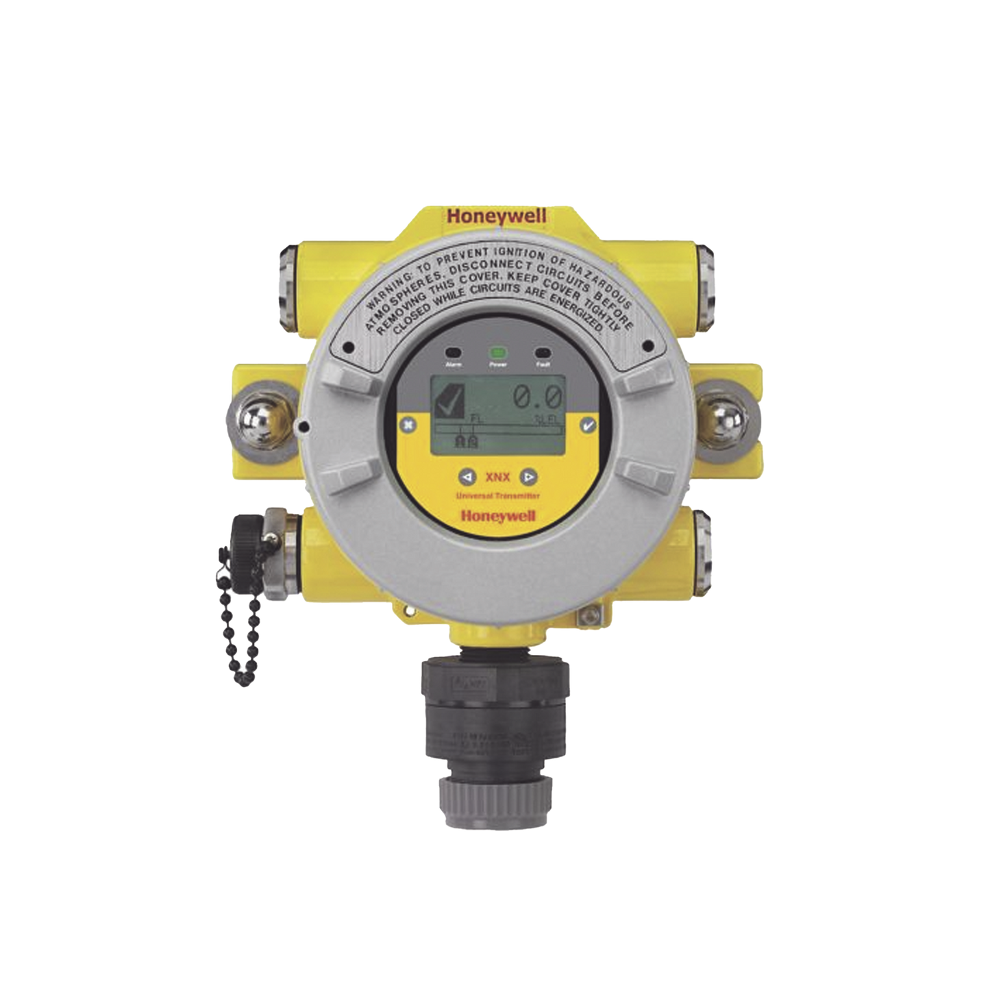 Transmisor Universal Serie XNX Para Sensores Tóxicos y De Oxigeno, Con HART® sobre salida 4-20 mA, Certificado UL/CSA, 4 entradas 3/4" NPT, Carcasa Aluminio Pintado