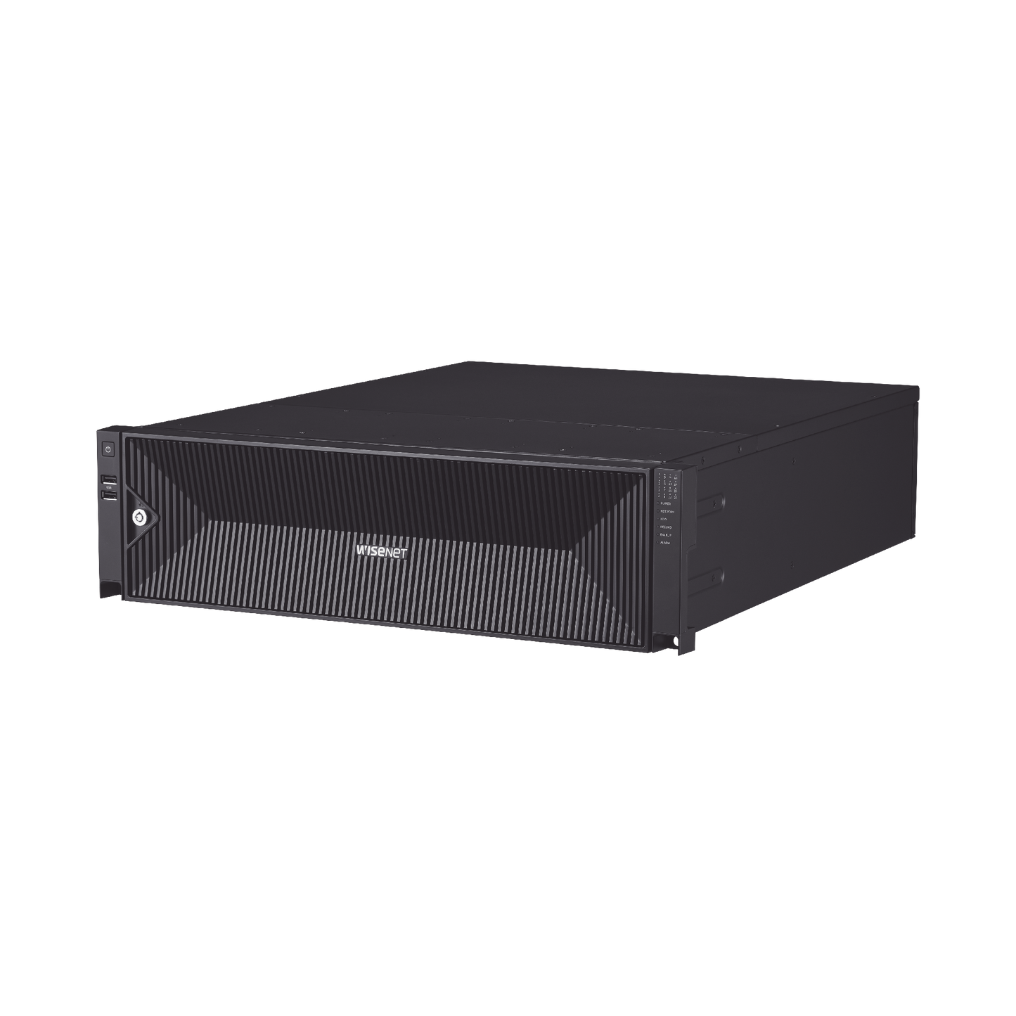 NVR de 64 canales / Soporta grabación hasta 32 MP / H.265 & Wisestream / Procesamiento 400 Mbps / 3 Puertos de Red / Raid 5-6 / 64TB incluidos