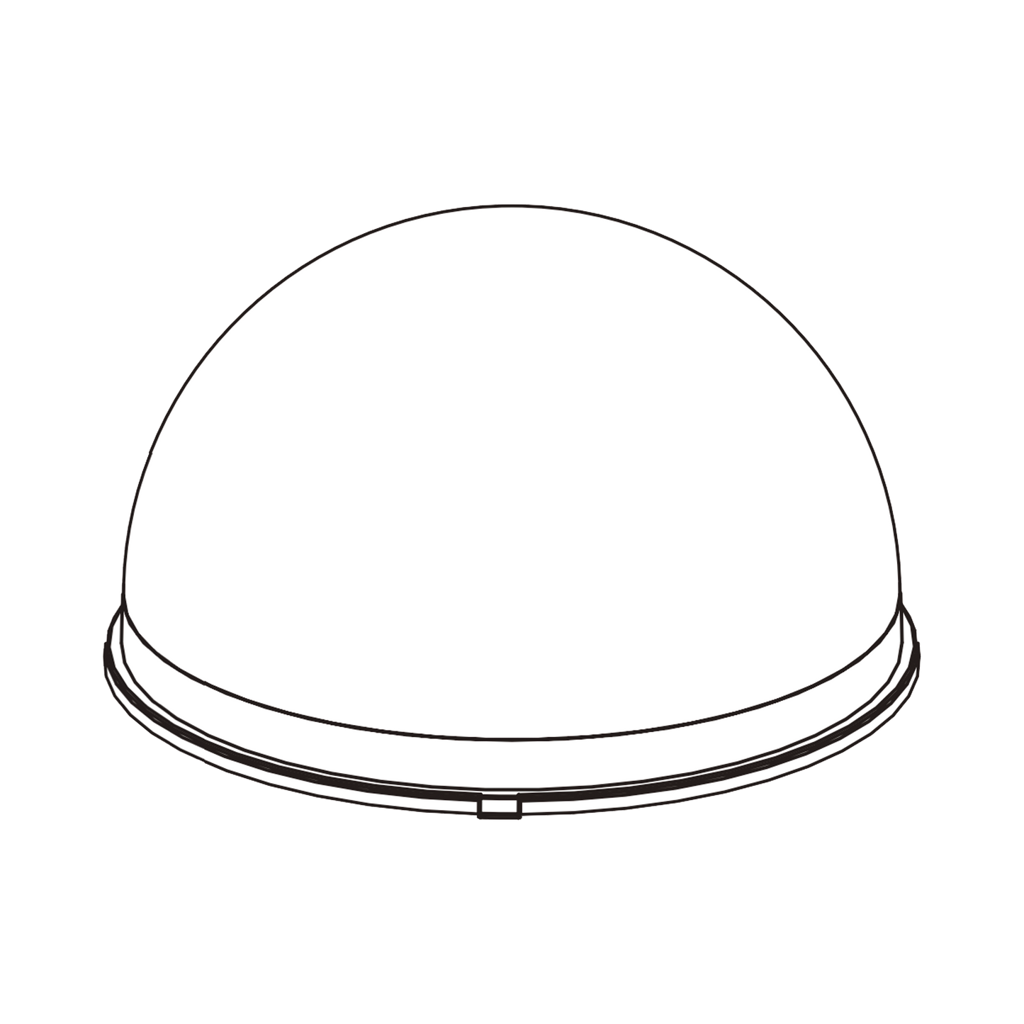 Cubierta frontal para camaras tipo Fish eye.