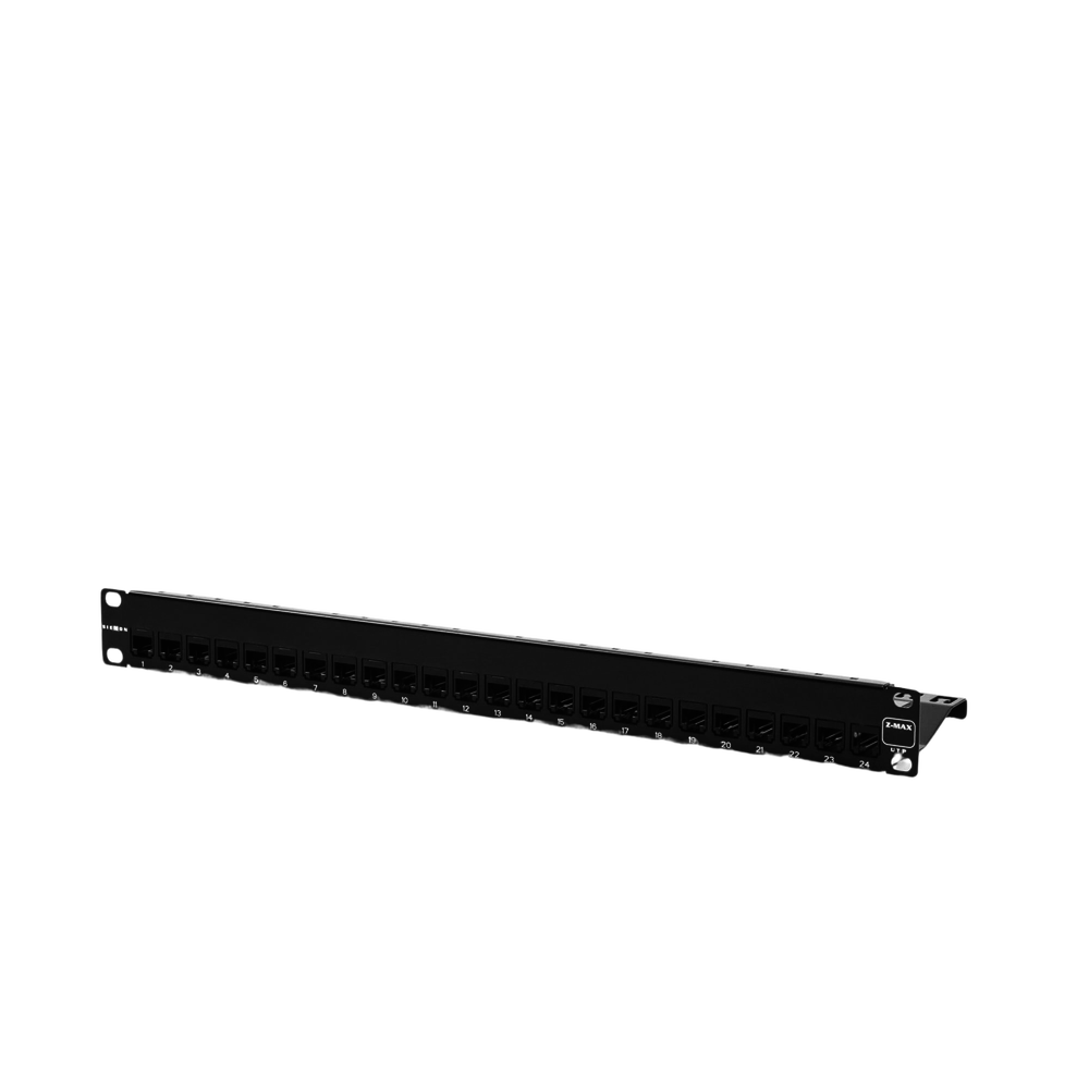 Patch Panel Z-Max, de 24 Puertos, Modular (Vacío), Plano, 1UR