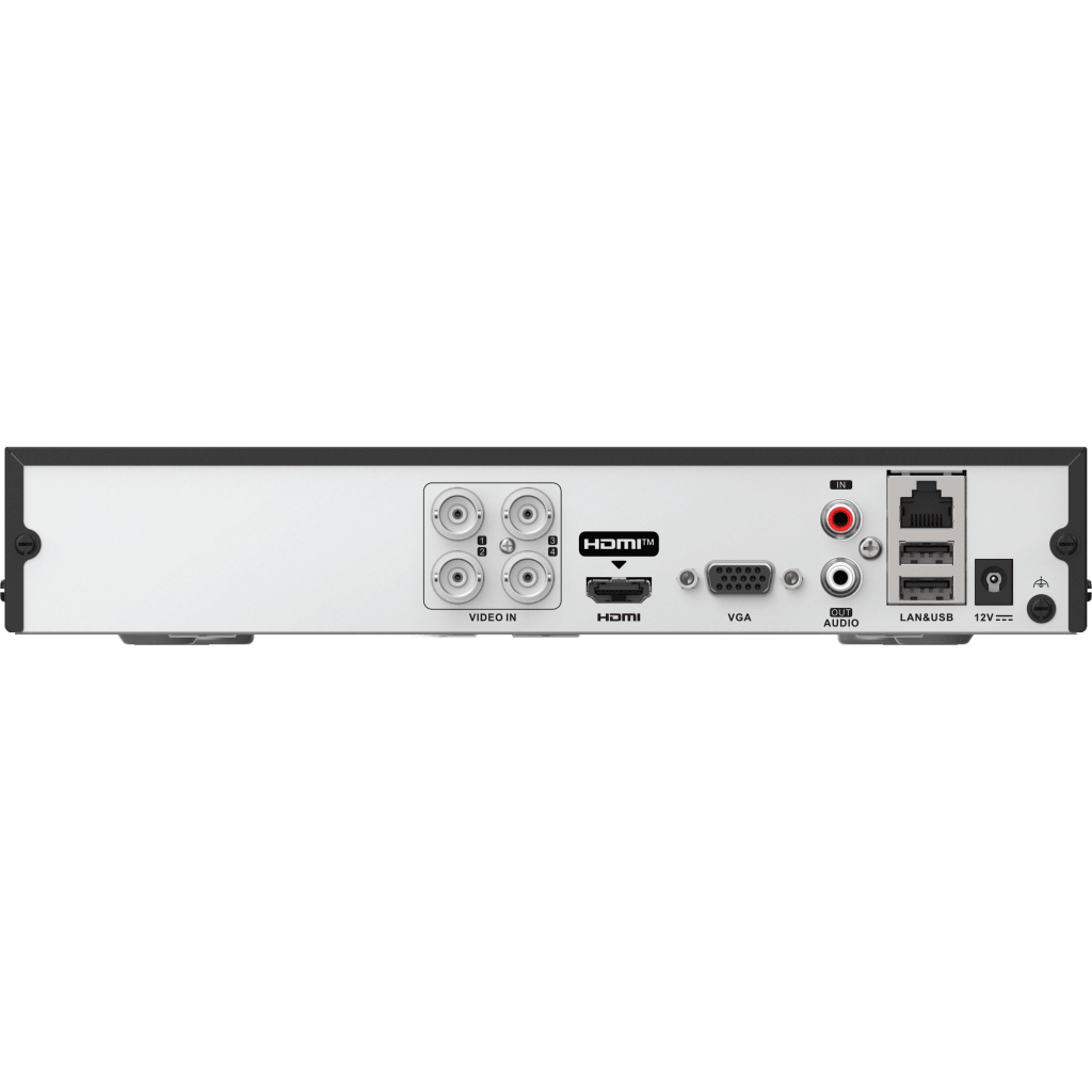 DVR 4 Canales TURBOHD + 2 Canales IP / 5 Megapixel Lite - 3K Lite / Audio Bidireccional / ACUSENSE (Evista falsas alarmas) / 1 Bahía de Disco Duro / Salida de Video en Full HD