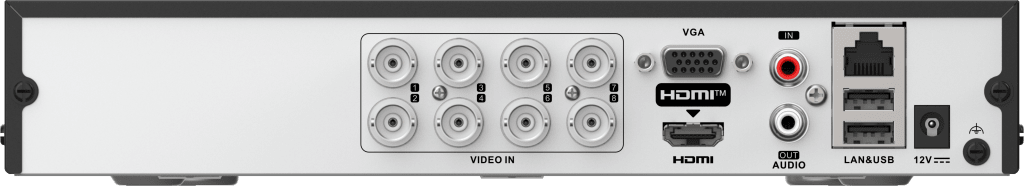 DVR 8 Canales TurboHD + 8 Canales IP / 8 Megapíxel (4K) / Audio Bidireccional / ACUSENSE Lite / 1 Bahía de Disco Duro / H.265+ / Salida en Full HD