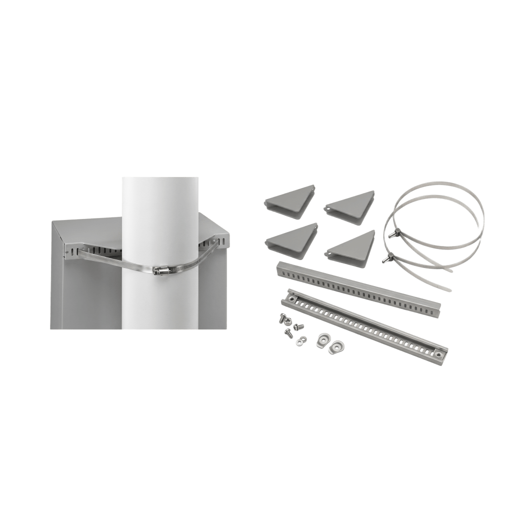 Kit de Montaje en Poste para Gabinete Concept de 20 Pulgadas (508 mm) de Ancho, Acero Gris