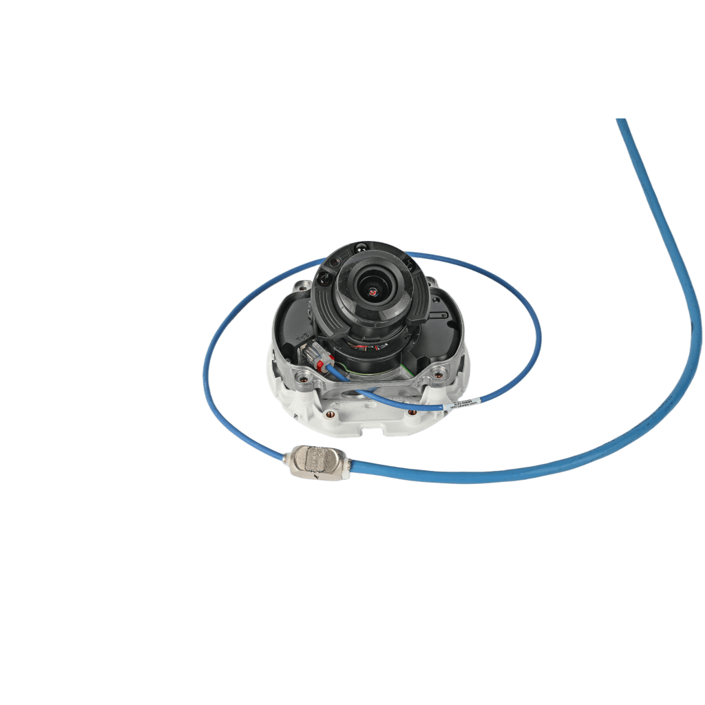 2 Cables In-Line Para Conexión en Campo de Jack a Plug RJ45 Cat6A / Blindado S/FTP / Patch Cord Azul 0.5 m / Ideal para Access Point, Cámaras IP y Gabinetes con Espacios Reducidos / CM/LSOH-1 / 28 AWG / Compatible con PoE / 2 Piezas