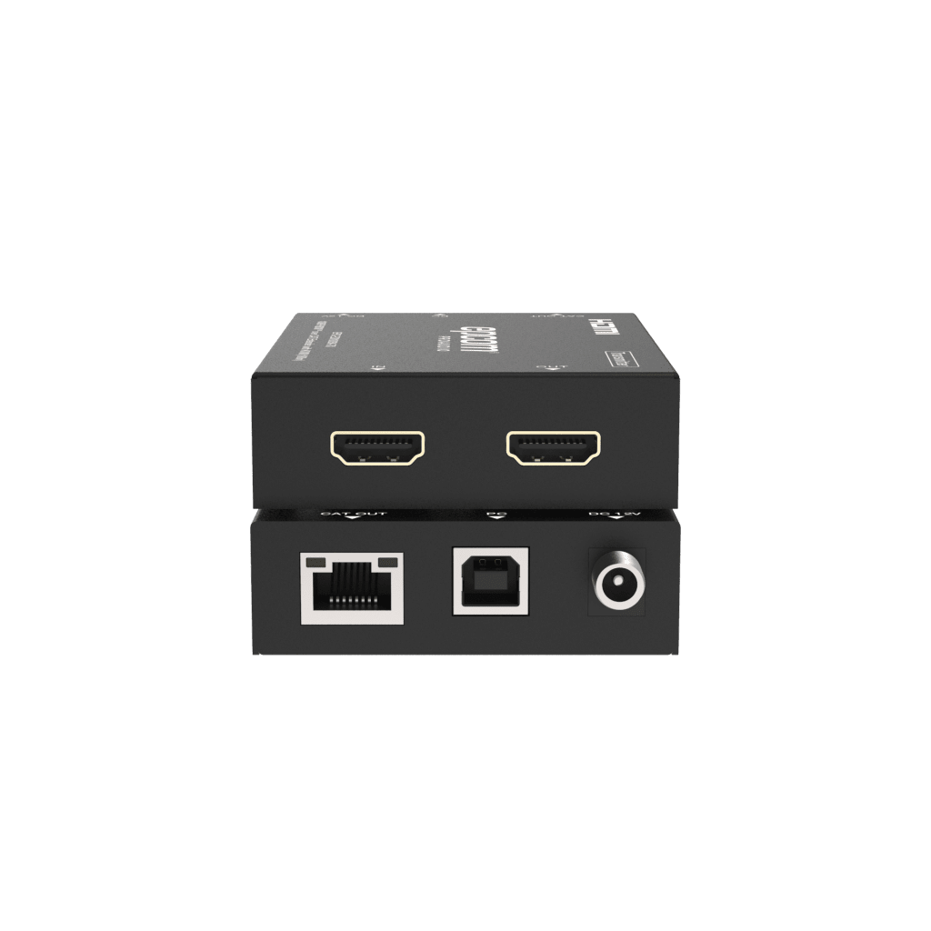 Extensor HDMI | Soporta KVM | Transmisión hasta 100 m | Cable CAT6 | 1080P@60Hz | Copia EDID automática | Sin compresión ni retraso | PoC
