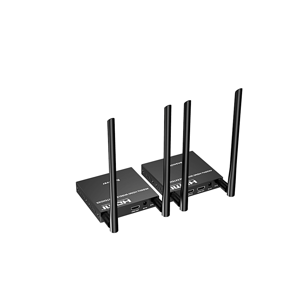 Kit Extensor Inalámbrico HDMI | 4K@60Hz 4096x2160 | Tecnología ipcolor STREAM | Banda 5G 5.18-5.24 GHz | Distancia 50 m | Conexión de Hasta 1 a 4