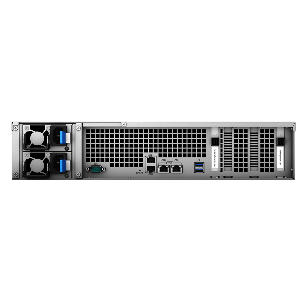 Servidor All-Flash Synology FlashStation FS6400 | 24 Bahías SAS-SATA | Dual Intel Xeon Silver 4110 | 32GB DDR4 ECC RDIMM | 10GbE | Escalable hasta 72 Unidades.