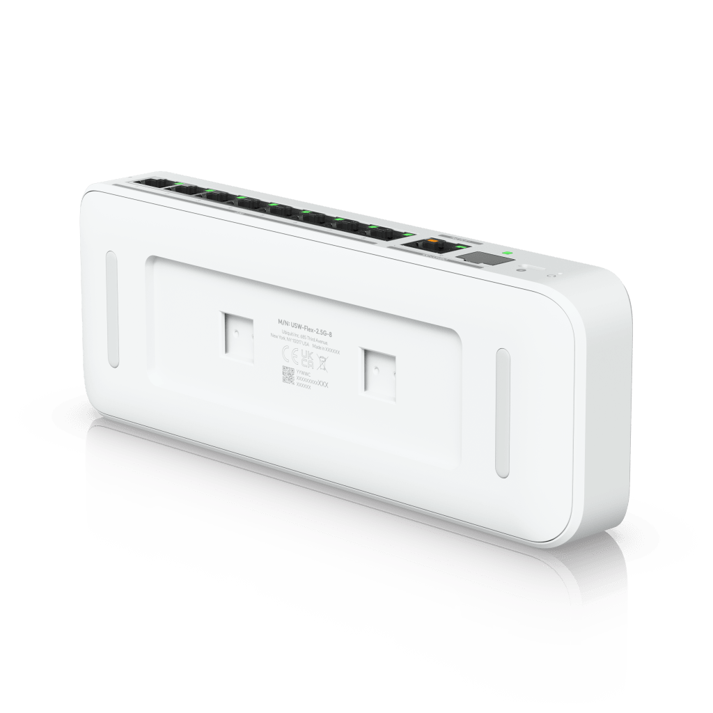 USW Flex 2.5G Switch de 8 Puertos 2.5GbE, con un Puerto de Enlace Ascendente Combinado RJ45/SFP+ de 10 GbE, Incluye Adaptador ca/cc