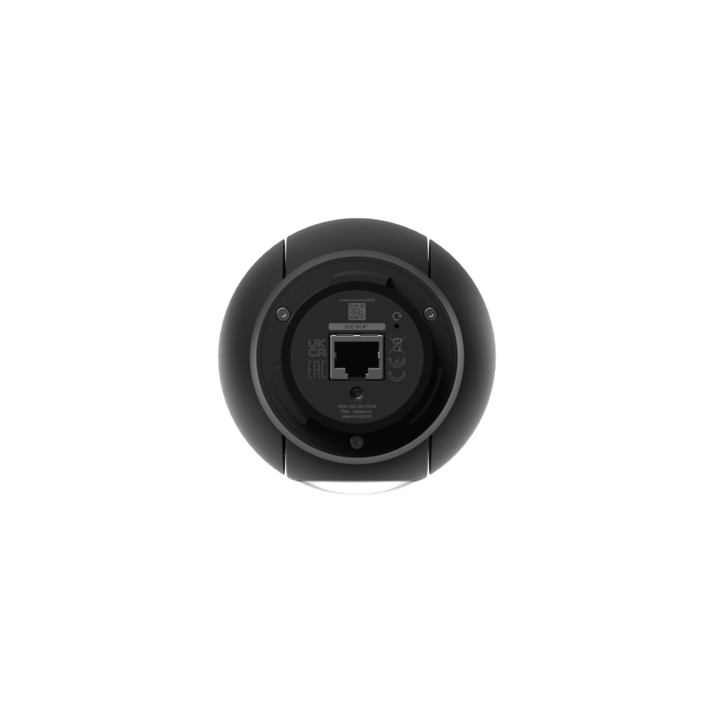 Camara UniFi G5 PTZ Resolución 2K (4MPX), Control de Giro e Inclinación, Zoom Óptico 2X, Visión Noctura IR 20 m, Apta para Exterior, PoE+, Color Negro