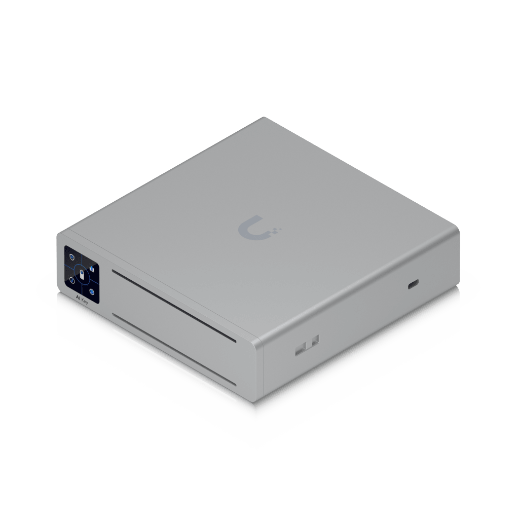 UniFi Protect AI Key / Analizador con inteligencia artificial para identificar eventos en grabaciones de cámaras UniFi / Búsqueda con lenguaje natural / hasta 1800 detecciones inteligentes por hora / 1 puerto GbE PoE++