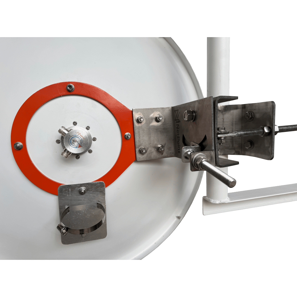 Antena Direccional / 2 ft / 5.9-7 GHz / Ganancia 32 dBi / SLANT de 45 ° y 90° / Incluye Jumpers con conector N-Macho a RPSMA / montaje y radomo incluido.
