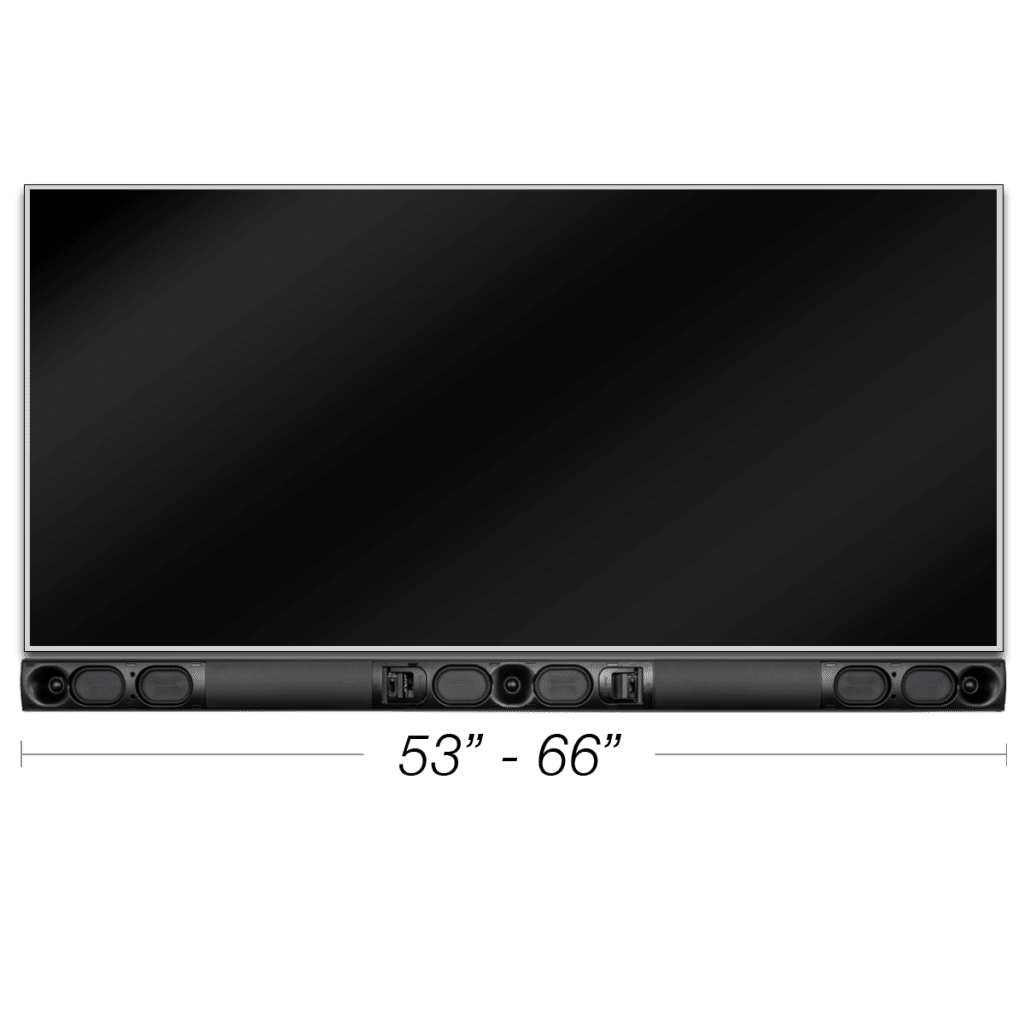 Soundbar Adapt / Custom Length / TruMount Tecnología / 105W RMS por Canal / Acabado en Acero Pintable / LCR Pasiva