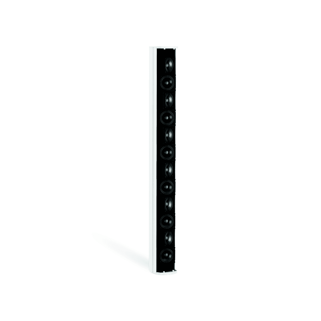 Altavoz Modular de Arreglo en Columna Panaray | 12 Drivers de 2.25" | Exterior IPX5 | Gabinete de Aluminio Extruido | Color Blanco