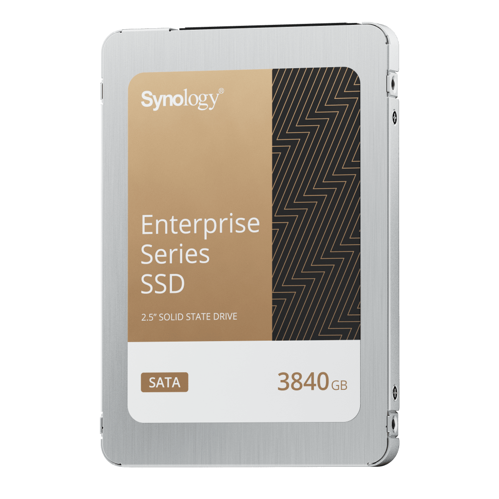 SSD SATA de 2,5" Serie Enterprise | 3840 GB | Alto Rendimiento Estable | Resistencia Empresarial | Protección de Datos Integral | Análisis de Vida Útil | Compatibilidad con Synology DSM | Garantía de 5 Años