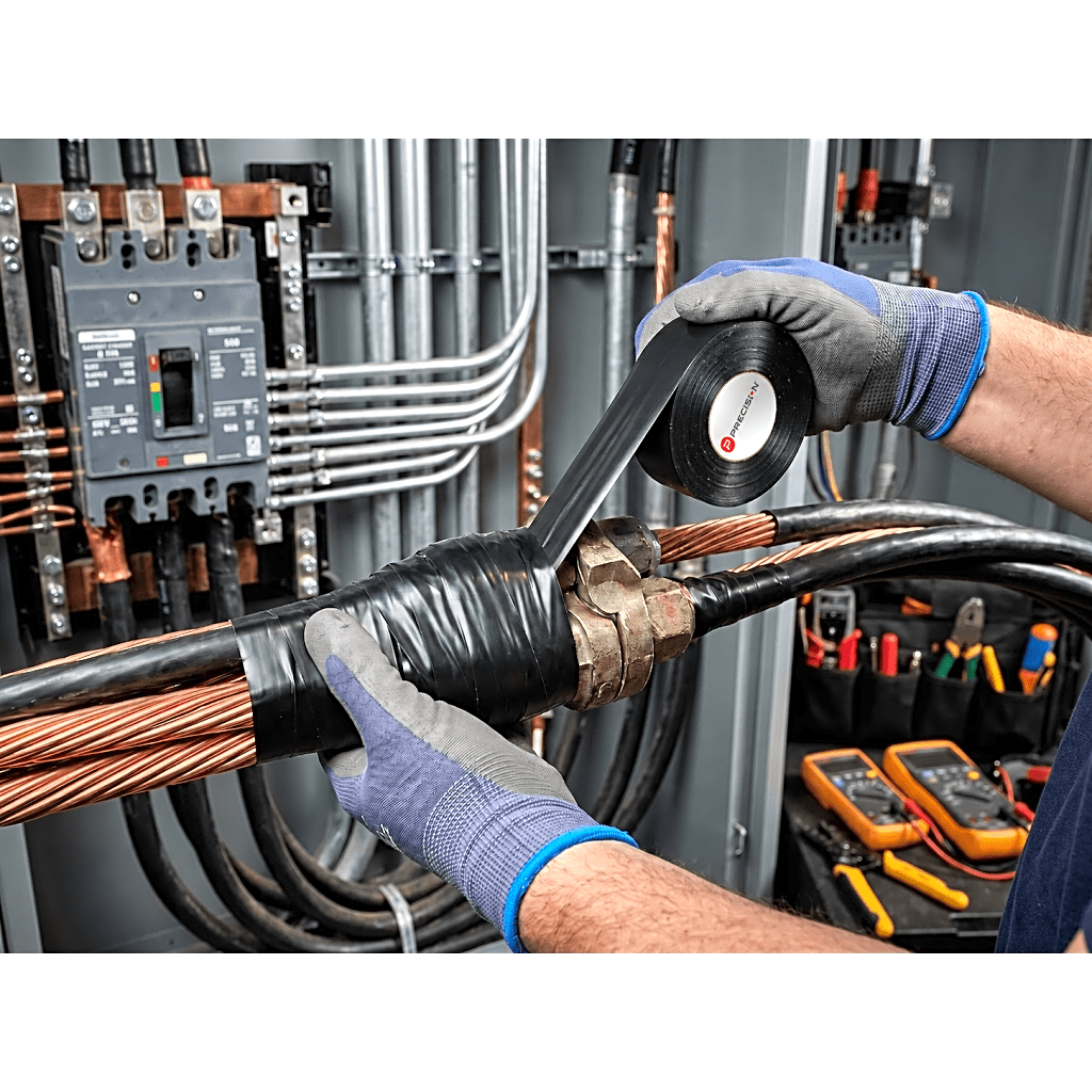 Cinta de aislar de alto rendimiento / Instalaciones eléctricas y mantenimiento / Color Negro