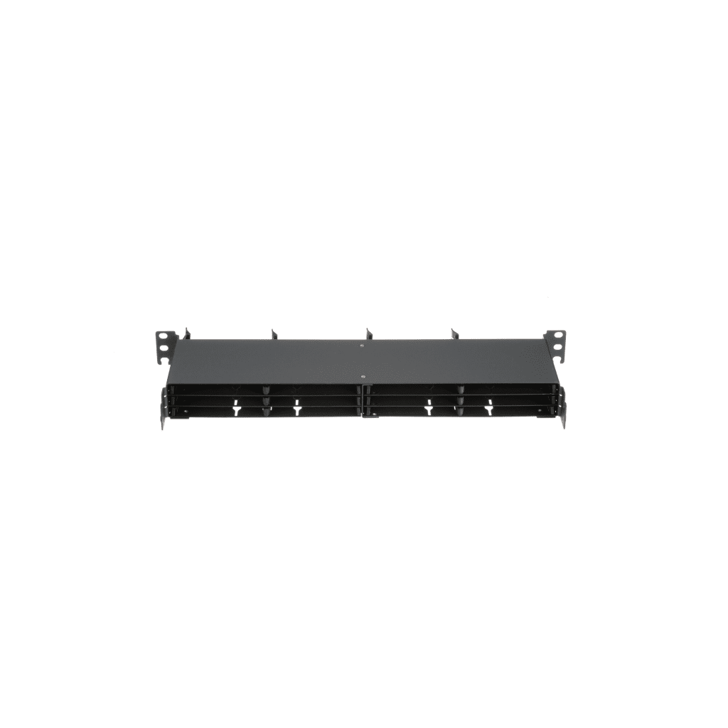 Panel de Distribución de Fibra Óptica, Acepta 12 Cassettes HD Flex en 6 Espacios, Hasta 144 Fibras, 1 UR