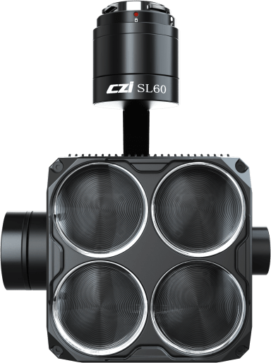 Estrobo Multi-color compatible con Drones DJI M350/M400, 90W Máximo, Luz Estroboscópica Multi-color, 4 Colores RGBY