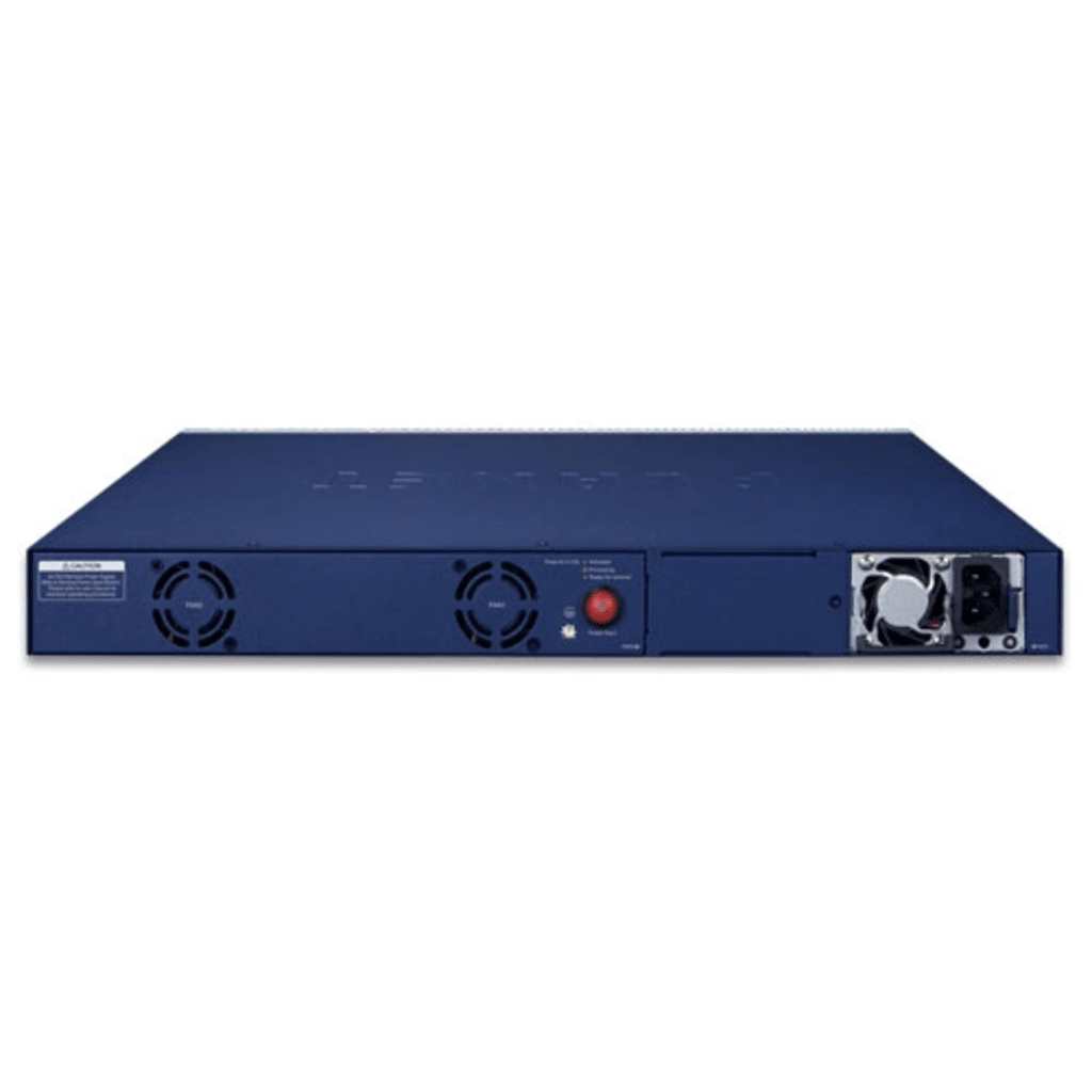 Switch admistrable Capa 3, 24 Puertos 10/100/1000T 802.3bt PoE +, 2 Puertos 10GBASE-T +, 2 Puertos 10G SFP+, Dos Ranuras Para Fuente de Alimentación Modular