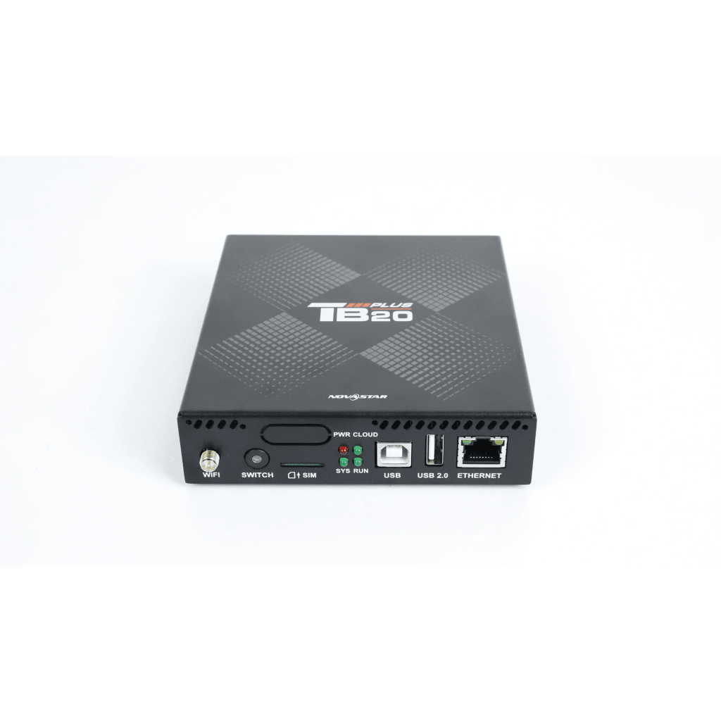 Reproductor Multimedia TB20 Plus / Videowall LED1.3 MP / 32 GB Almacenamiento / Wi-Fi 2.4GHz / Ethernet Gigabit / Audio Estéreo / Android 10.0 / IP20