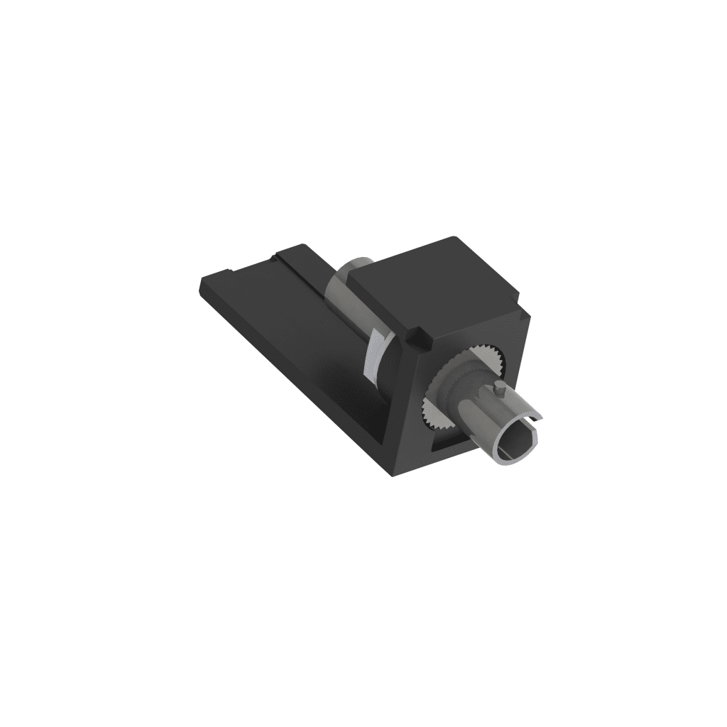 Módulo Acoplador ST Simplex, para Fibra Óptica Multimodo OM3/OM4, Tipo Mini-Com, Color Negro