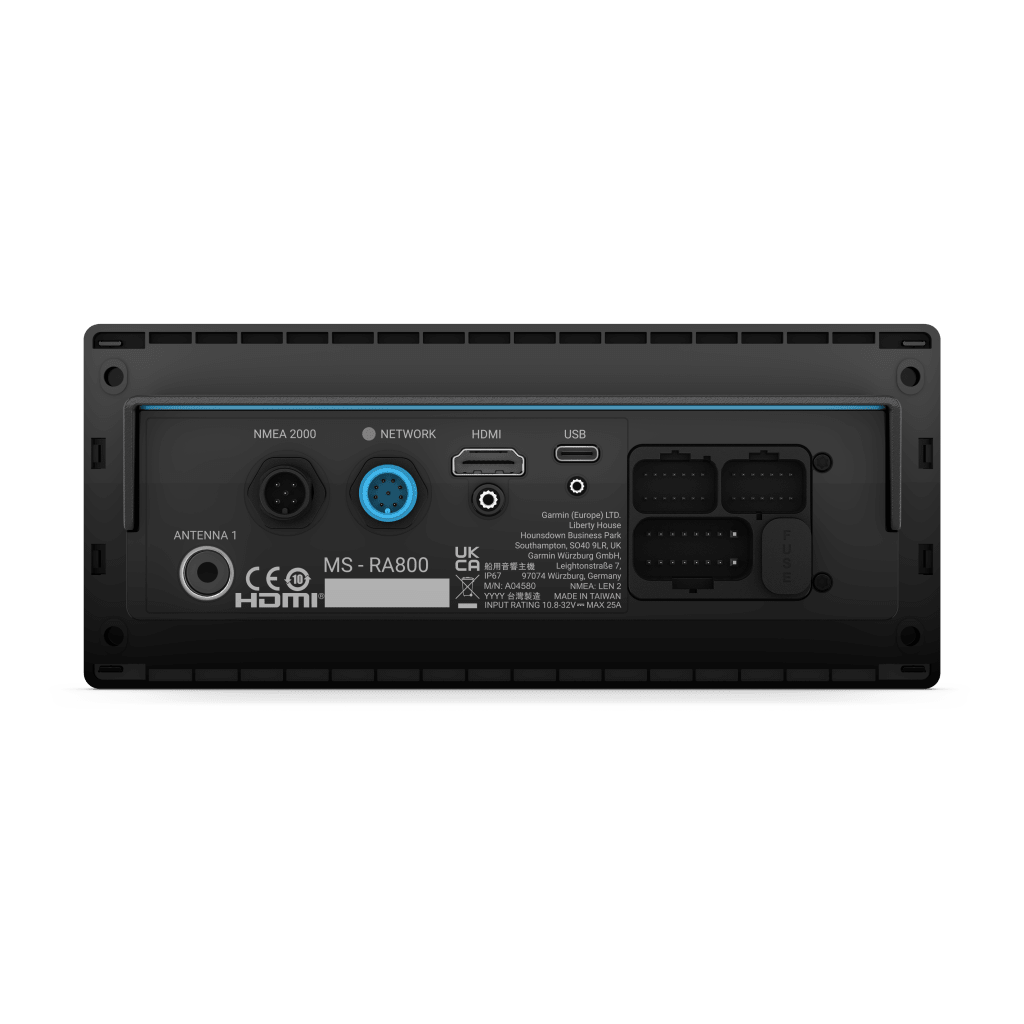 Estéreo Marino / Pantalla Táctil LCD 4.3" (109 mm) / 4 Zonas Multi-Zone™ / Amplificador Clase D 40W x 4 / DSP Integrado / Wi-Fi / Bluetooth / AirPlay 2 / HDMI ARC / NMEA 2000 / IPX6-IPX7