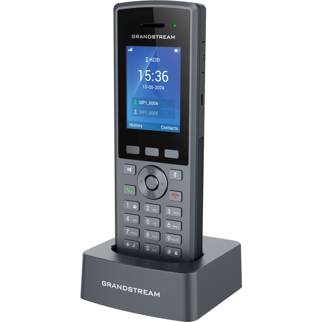 Teléfono Inalámbrico DECT HD Reforzado DP735 / 20 Cuentas SIP / Pantalla TFT LCD 2.4 Pulgadas / Alcance 400 m Exteriores / IP67 / Audio Full HD / Batería 2000 mAh / Compatible con Estaciones Base DP750, DP752, DP755